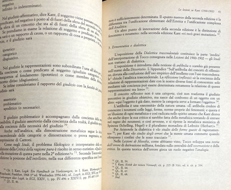 LEZIONI SU KANT DI FELICE TOCCO. STUDIO ED EDIZIONE