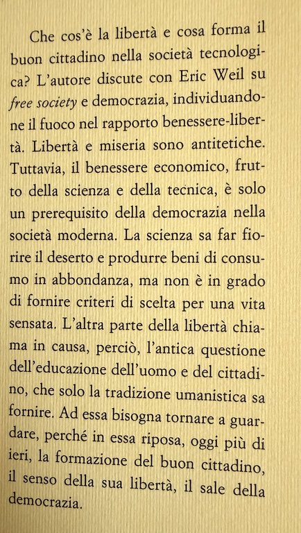 LIBERTÀ E CITTADINANZA. SAGGIO SU ERIC WEIL | Immagine Gallery 6