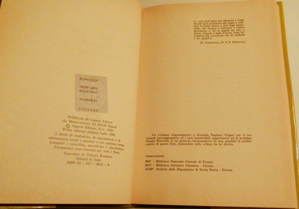 LIBRAI E INTELLETTUALI. VIEUSSEUX E I CORRISPONDENTI SICILIANI