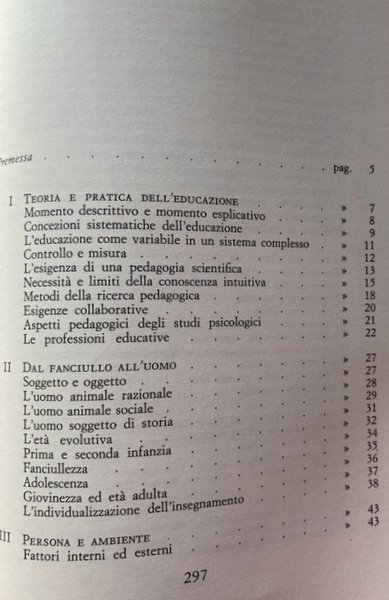 LINEAMENTI DI PEDAGOGIA