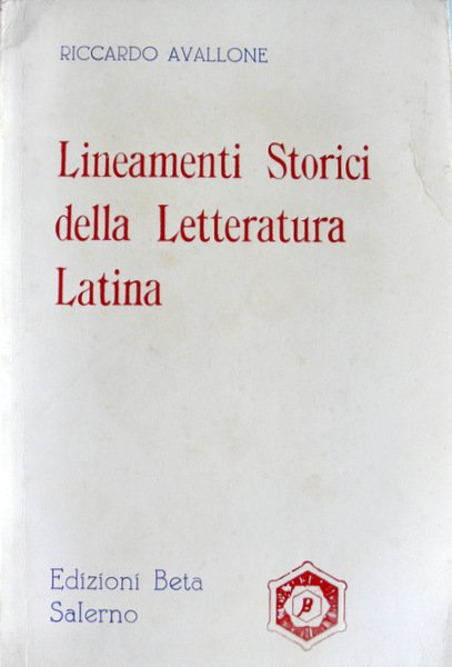 LINEAMENTI STORICI DELLA LETTERATURA LATINA