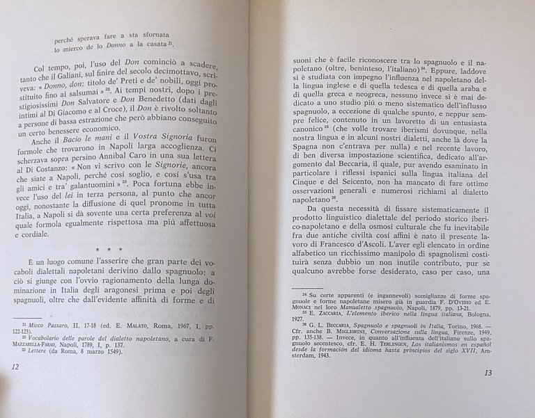 LINGUA SPAGNUOLA E DIALETTO NAPOLETANO. CON UN DISCORSO INTRODUTTIVO DI …