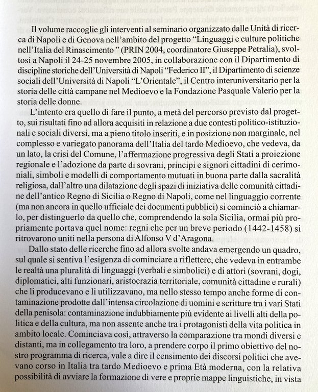 LINGUAGGI E PRATICHE DEL POTERE. GENOVA E IL REGNO DI …
