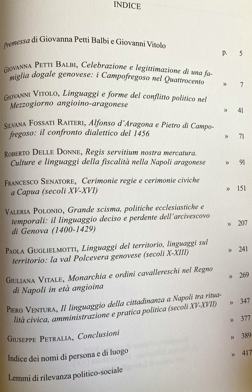 LINGUAGGI E PRATICHE DEL POTERE. GENOVA E IL REGNO DI …