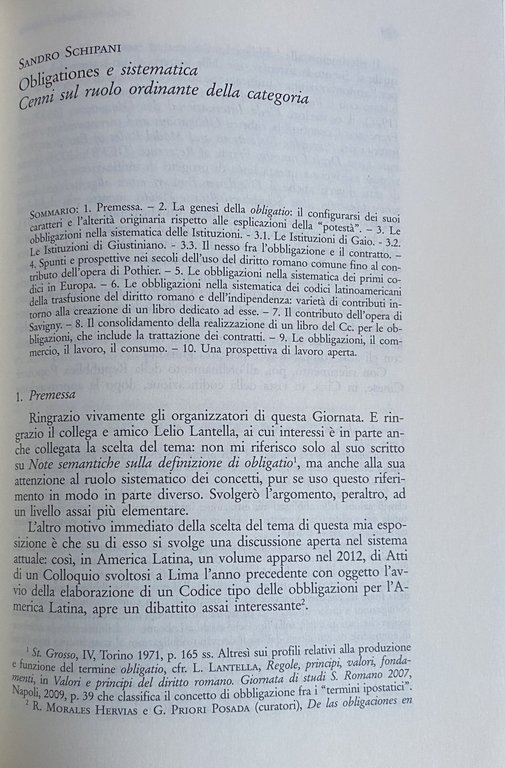 LINGUAGGIO E SISTEMATICA NELLA PROSPETTIVA DI UN ROMANISTA. ATTI DELLA …