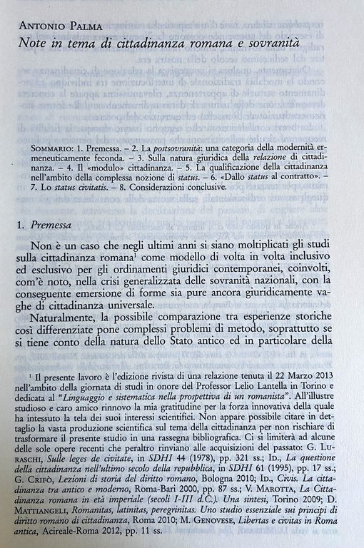 LINGUAGGIO E SISTEMATICA NELLA PROSPETTIVA DI UN ROMANISTA. ATTI DELLA …