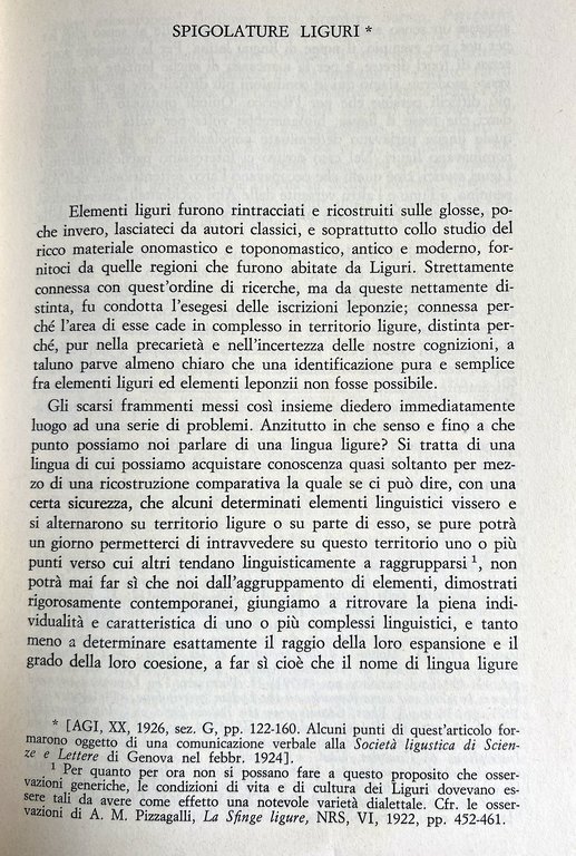 LINGUISTICA AL BIVIO. RACCOLTA DI SAGGI.