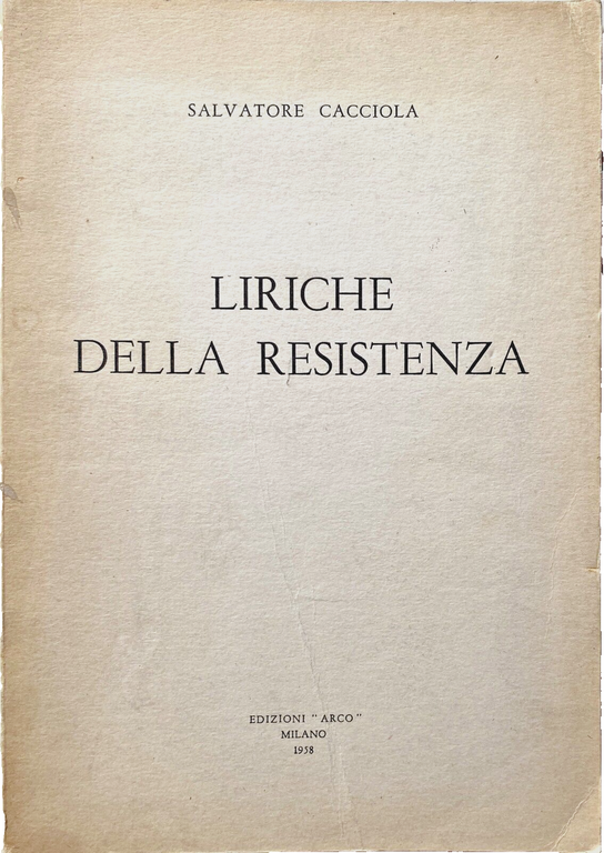 LIRICHE DELLA RESISTENZA