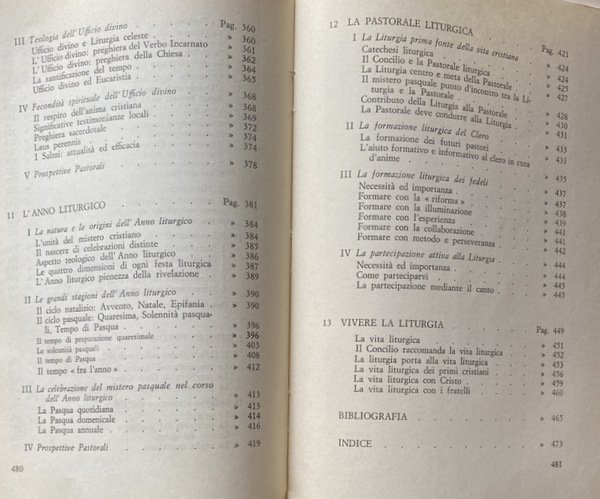 LITURGIA. LINEE DI FONDAMENTO TEOLOGICO-PASTORALE