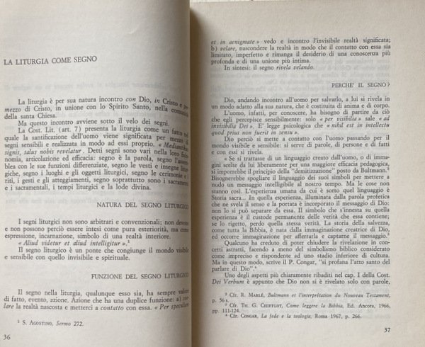 LITURGIA. LINEE DI FONDAMENTO TEOLOGICO-PASTORALE