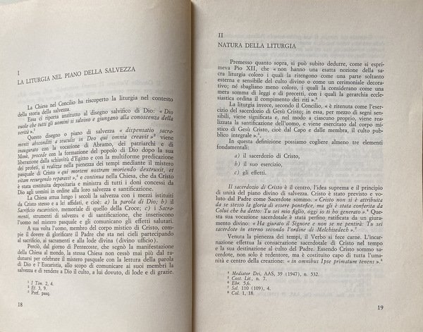 LITURGIA. LINEE DI FONDAMENTO TEOLOGICO-PASTORALE