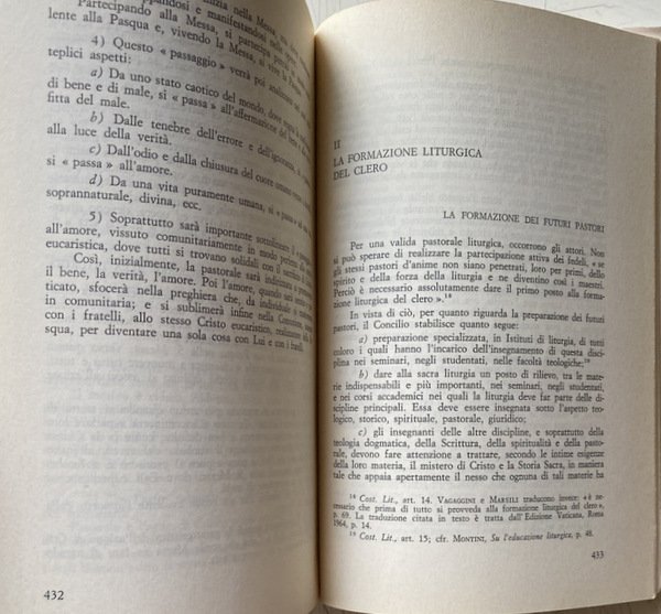 LITURGIA. LINEE DI FONDAMENTO TEOLOGICO-PASTORALE