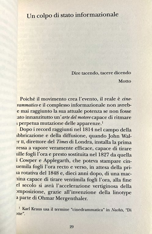 LO SCHERMO E L'OBLIO