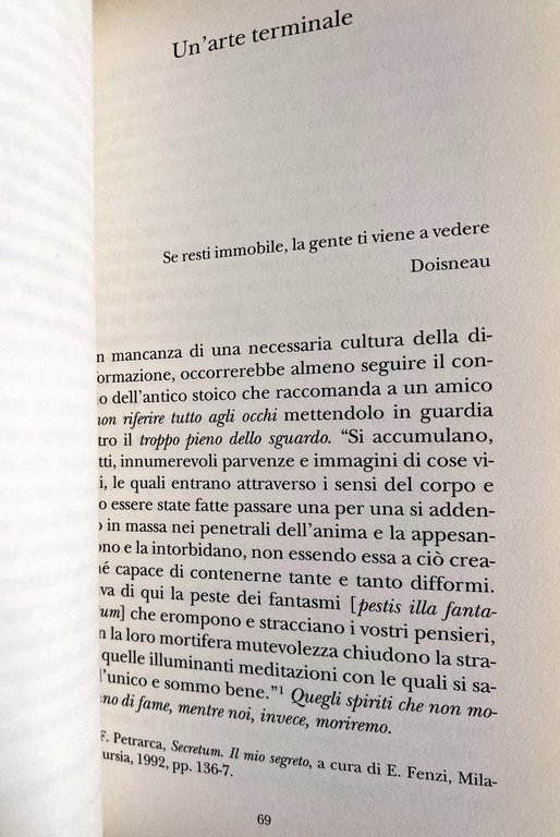 LO SCHERMO E L'OBLIO