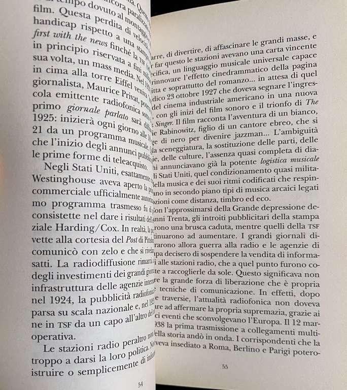 LO SCHERMO E L'OBLIO