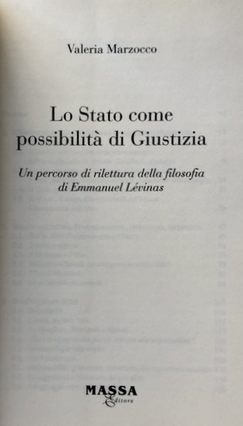 LO STATO COME POSSIBILITÀ DI GIUSTIZIA. UN PERCORSO DI RILETTURA …