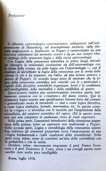 LOGICA DELLA CONOSCENZA SCIENTIFICA SECONDO LA TEORIA DI KARL R. …