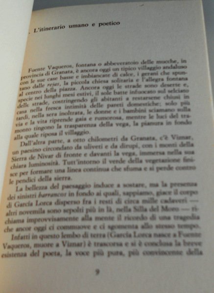 LORCA: LA VITA, L'OPERA, I TESTI ESEMPLARI. BODAS DE SANGRE