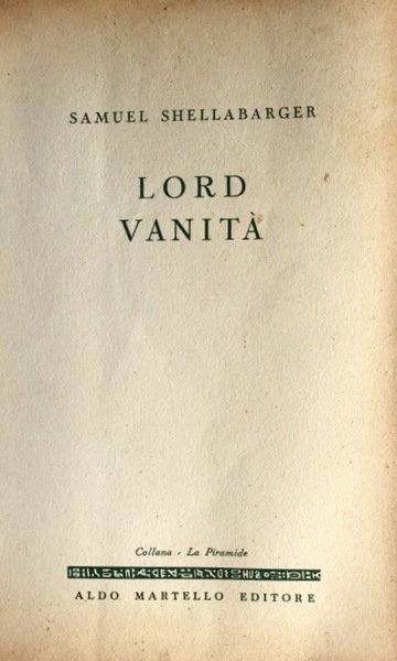 LORD VANITÀ