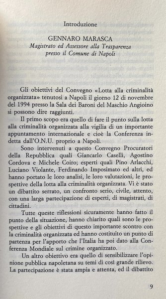 LOTTA ALLA CRIMINALITÀ ORGANIZZATA. RUOLO DELLE ISTITUZIONI E DEI CITTADINI …