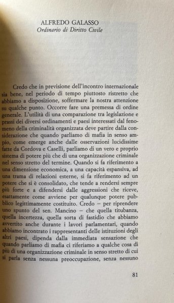 LOTTA ALLA CRIMINALITÀ ORGANIZZATA. RUOLO DELLE ISTITUZIONI E DEI CITTADINI …