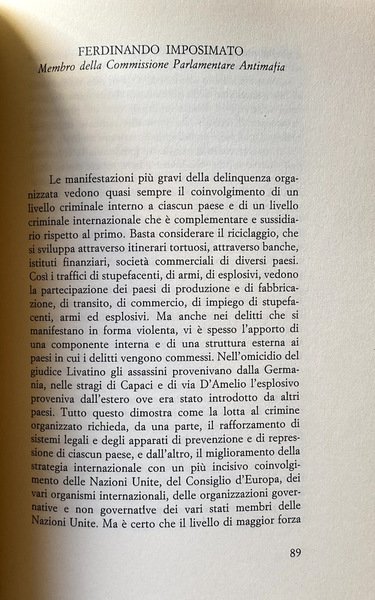 LOTTA ALLA CRIMINALITÀ ORGANIZZATA. RUOLO DELLE ISTITUZIONI E DEI CITTADINI …