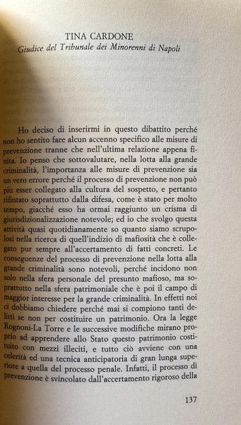 LOTTA ALLA CRIMINALITÀ ORGANIZZATA. RUOLO DELLE ISTITUZIONI E DEI CITTADINI …