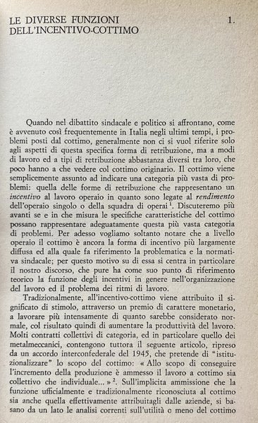 LOTTE OPERAIE E ORGANIZZAZIONE DEL LAVORO