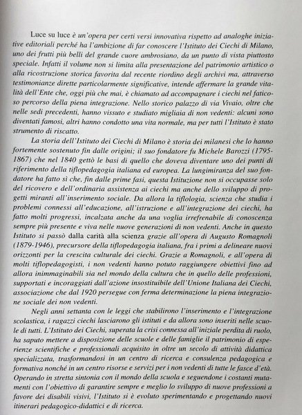 LUCE SU LUCE. L'IMPEGNO DELLA SOLIDARIETÀ DALLA CARITÀ ALLA SCIENZA. …