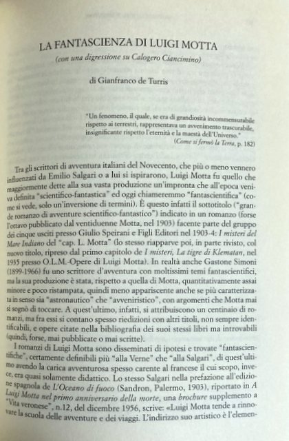 LUIGI MOTTA, SCRITTORE D'AVVENTURE (1881-1955)