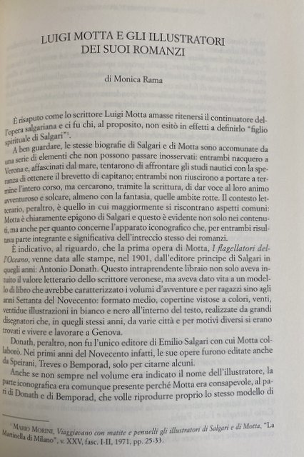 LUIGI MOTTA, SCRITTORE D'AVVENTURE (1881-1955)