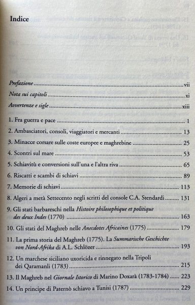 LUMI E CORSARI. EUROPA E MAGHREB NEL SETTECENTO