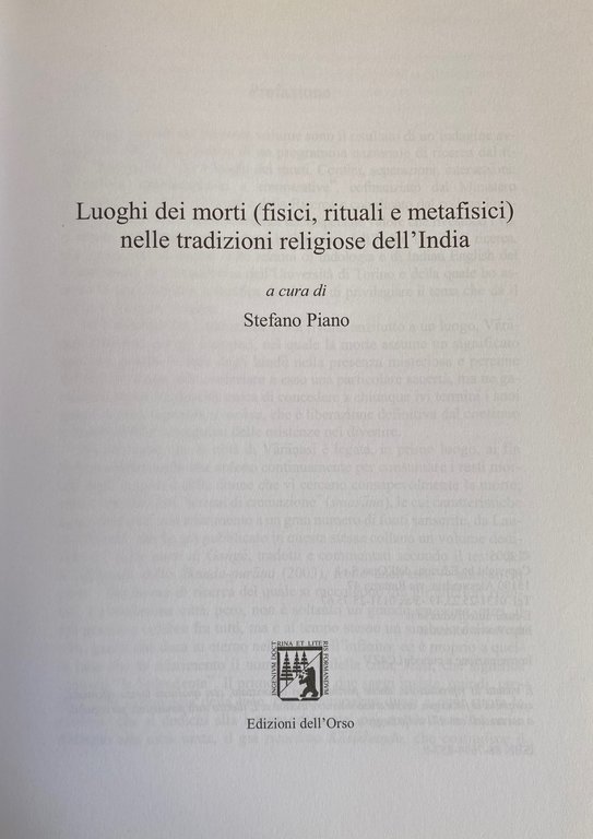 LUOGHI DEI MORTI (FISICI, RITUALI E METAFISICI) NELLE TRADIZIONI RELIGIOSE …