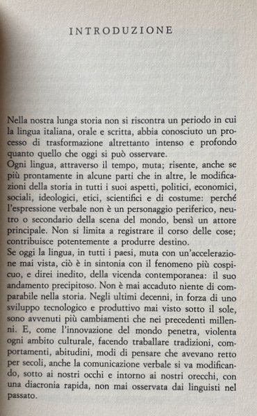MA CHE LINGUA PARLIAMO. INDAGINE SULL'ITALIANO DI OGGI