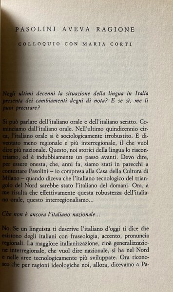 MA CHE LINGUA PARLIAMO. INDAGINE SULL'ITALIANO DI OGGI