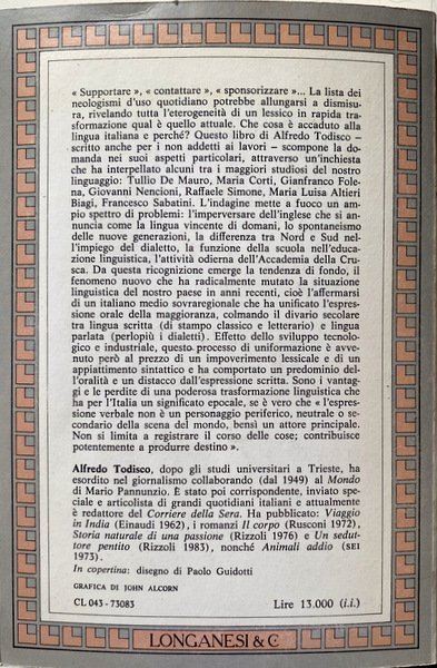 MA CHE LINGUA PARLIAMO. INDAGINE SULL'ITALIANO DI OGGI