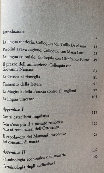 MA CHE LINGUA PARLIAMO. INDAGINE SULL'ITALIANO DI OGGI