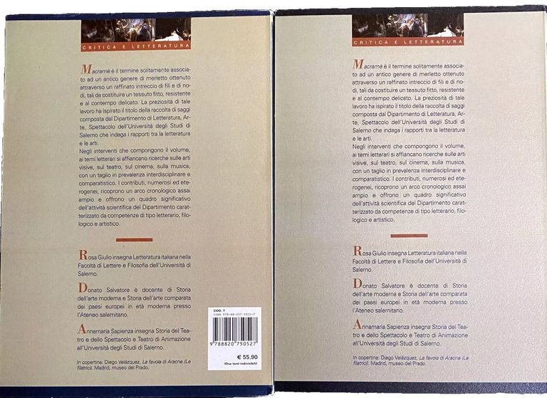 MACRAMÈ. STUDI SULLA LETTERATURA E LE ARTI