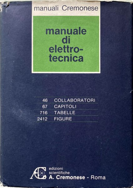 MANUALE DI ELETTROTECNICA. EDIZIONI SCIENTIFICHE