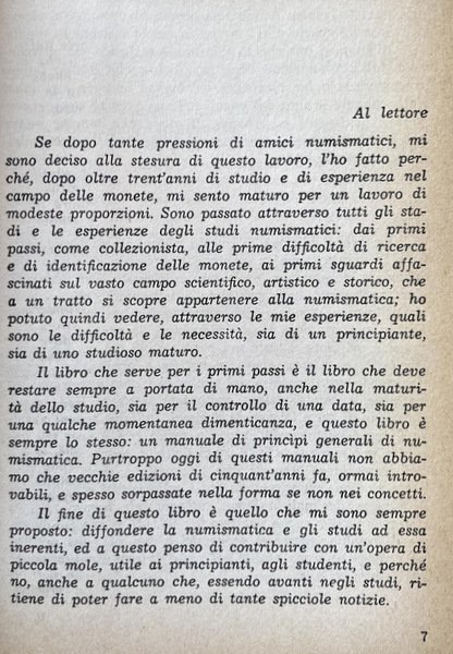 MANUALE DI NUMISMATICA. CONTIENE I VALORI E LE RARITÀ DI …