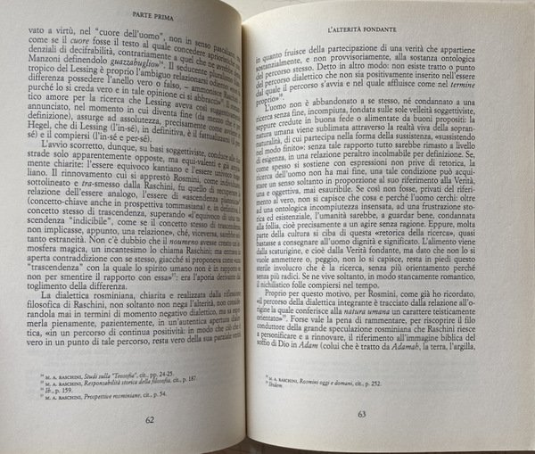 MARIA ADELAIDE RASCHINI. L'INTELLIGENZA DELLA CARITÀ. LO SPIRITO DELLA FILOSOFIA …