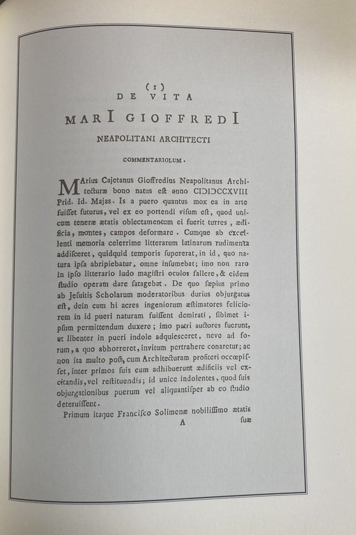DELL'ARCHITETTURA DI MARIO GIOFFREDO