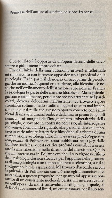 MARXISMO E TEORIA DELLA PERSONALITÀ. PROPOSTA PER UNA PSICOLOGIA CONCRETA
