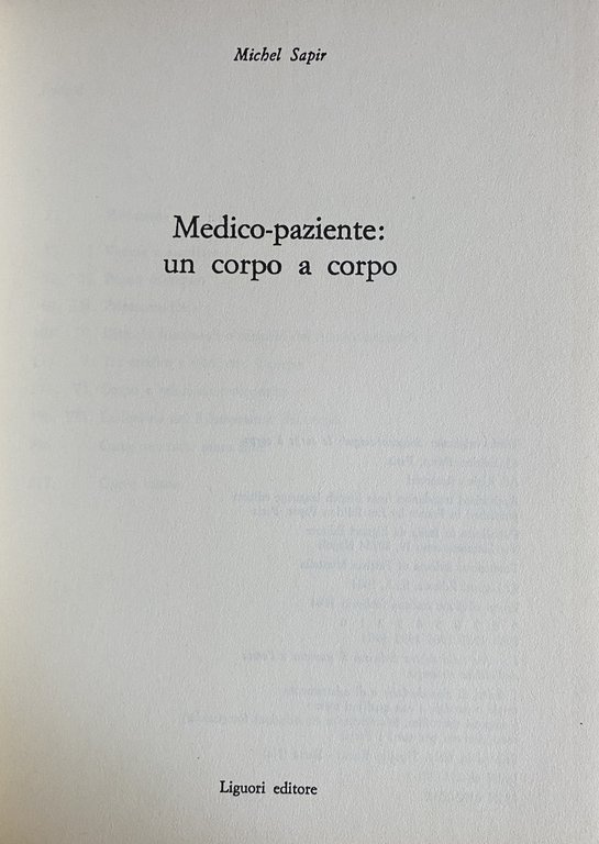 MEDICO-PAZIENTE: UN CORPO A CORPO | Immagine Gallery 5
