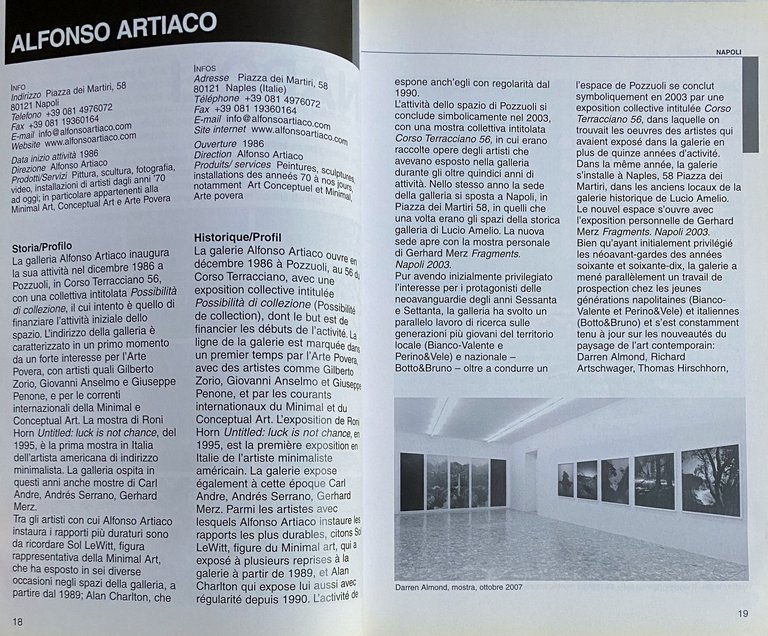 MEDITERRANEO LE GALLERIE D'ARTE MODERNA E CONTEMPORANEA IN CAMPANIA. (Edizione …