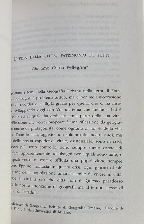 MEGALOPOLI/ECUMENOPOLI. LA CITTÀ COME DESTINO O COME SFIDA. DALLA MEGALOPOLI …