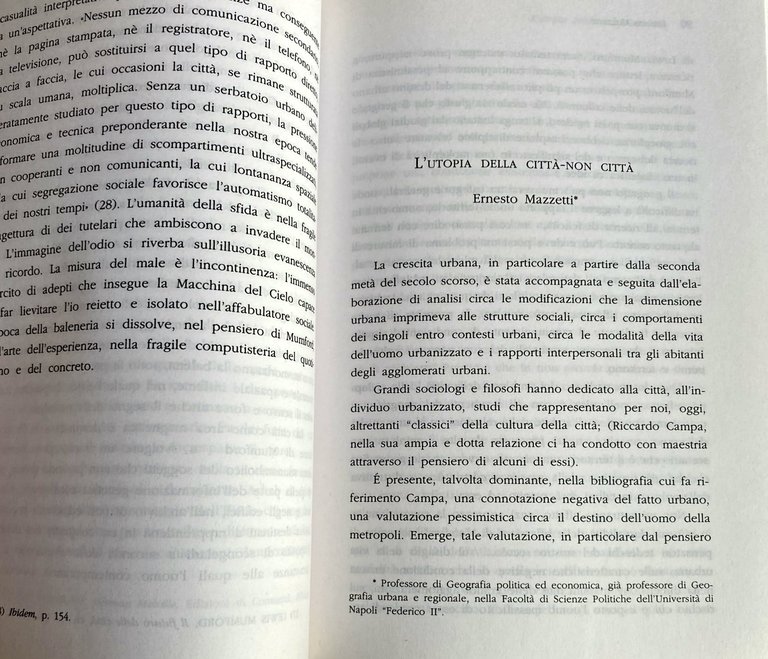 MEGALOPOLI/ECUMENOPOLI. LA CITTÀ COME DESTINO O COME SFIDA. DALLA MEGALOPOLI …