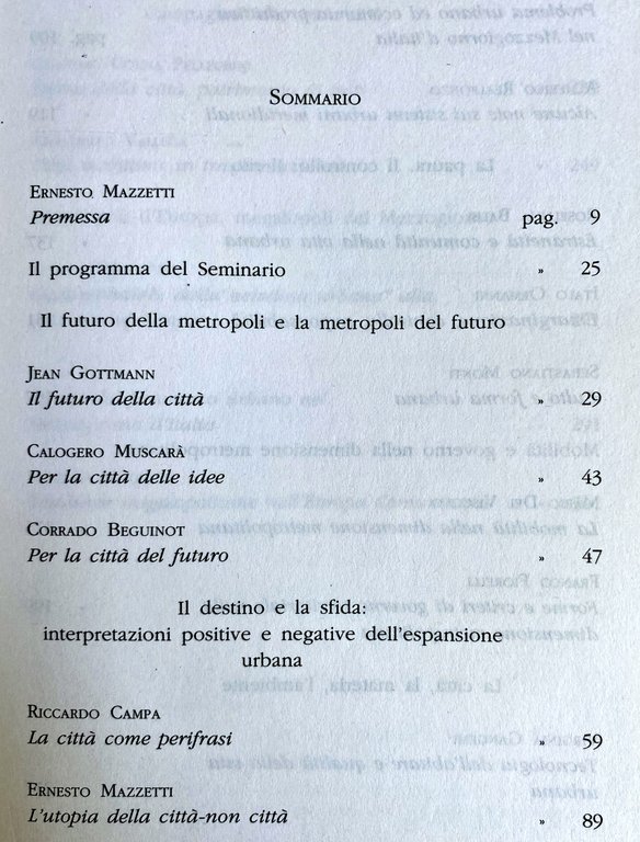 MEGALOPOLI/ECUMENOPOLI. LA CITTÀ COME DESTINO O COME SFIDA. DALLA MEGALOPOLI …
