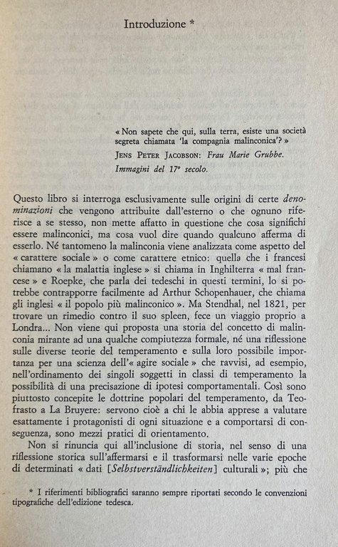 MELANCONIA E SOCIETÀ