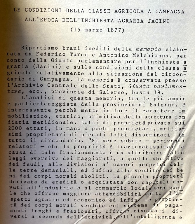 MERCATO NAZIONALE E PROBLEMI DEL MEZZOGIORNO. ANTOLOGIA SUI PROBLEMI DEL …